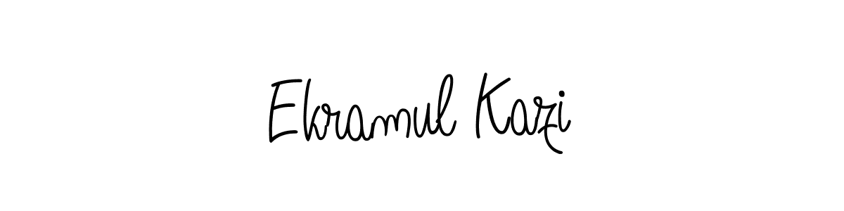 Also we have Ekramul Kazi name is the best signature style. Create professional handwritten signature collection using Angelique-Rose-font-FFP autograph style. Ekramul Kazi signature style 5 images and pictures png