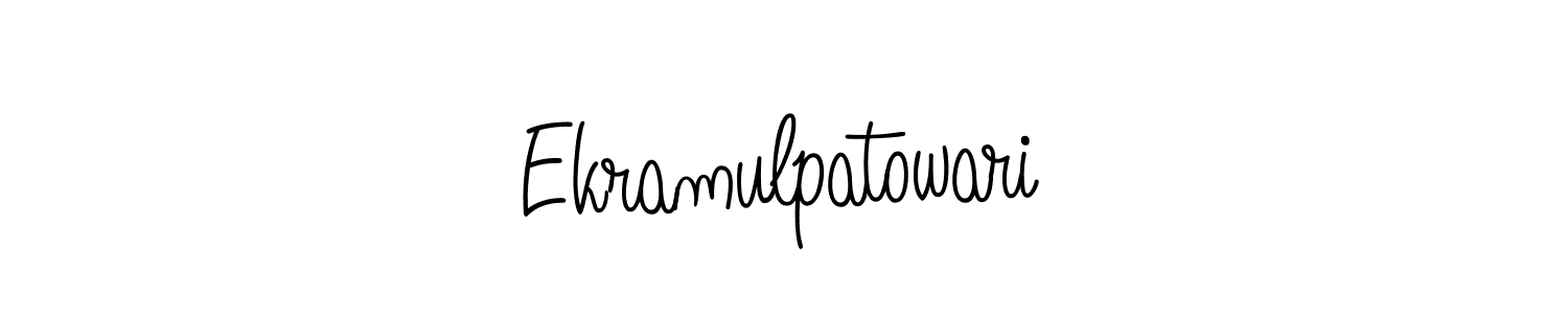 It looks lik you need a new signature style for name Ekramulpatowari. Design unique handwritten (Angelique-Rose-font-FFP) signature with our free signature maker in just a few clicks. Ekramulpatowari signature style 5 images and pictures png