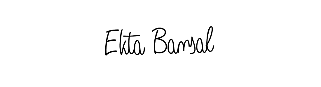 Check out images of Autograph of Ekta Bansal name. Actor Ekta Bansal Signature Style. Angelique-Rose-font-FFP is a professional sign style online. Ekta Bansal signature style 5 images and pictures png