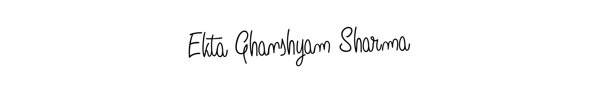 Make a beautiful signature design for name Ekta Ghanshyam Sharma. Use this online signature maker to create a handwritten signature for free. Ekta Ghanshyam Sharma signature style 5 images and pictures png