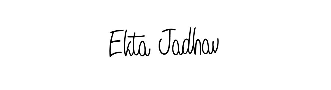 Make a beautiful signature design for name Ekta Jadhav. Use this online signature maker to create a handwritten signature for free. Ekta Jadhav signature style 5 images and pictures png