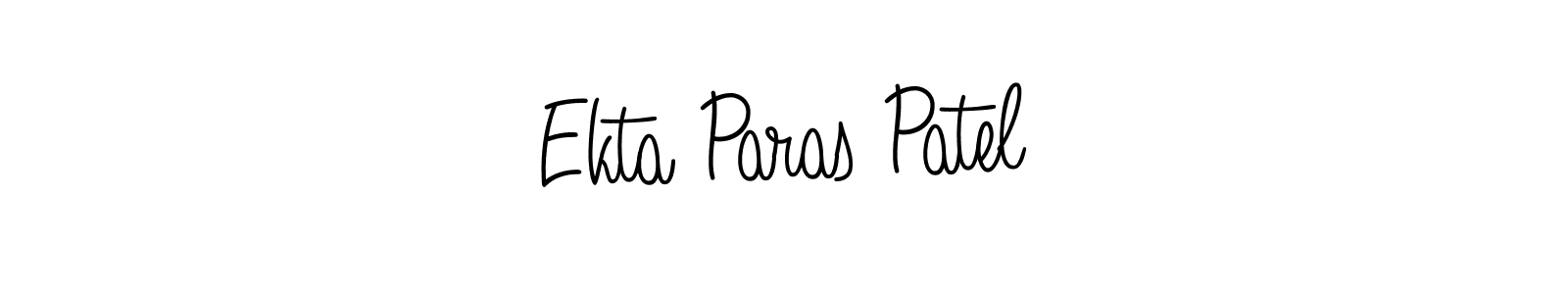 How to Draw Ekta Paras Patel signature style? Angelique-Rose-font-FFP is a latest design signature styles for name Ekta Paras Patel. Ekta Paras Patel signature style 5 images and pictures png