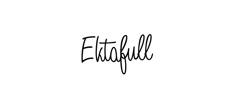 How to make Ektafull name signature. Use Angelique-Rose-font-FFP style for creating short signs online. This is the latest handwritten sign. Ektafull signature style 5 images and pictures png