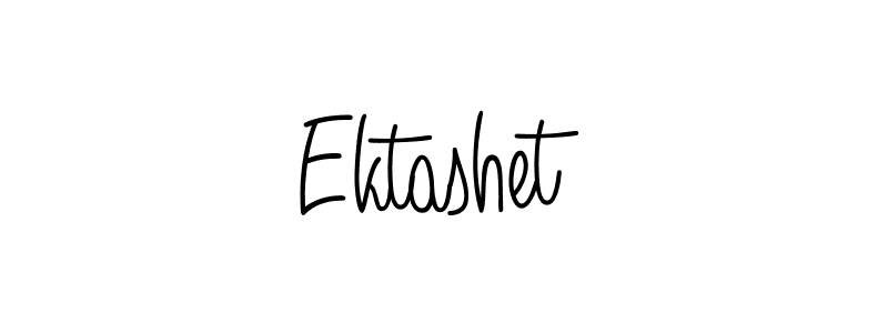 Make a beautiful signature design for name Ektashet. With this signature (Angelique-Rose-font-FFP) style, you can create a handwritten signature for free. Ektashet signature style 5 images and pictures png