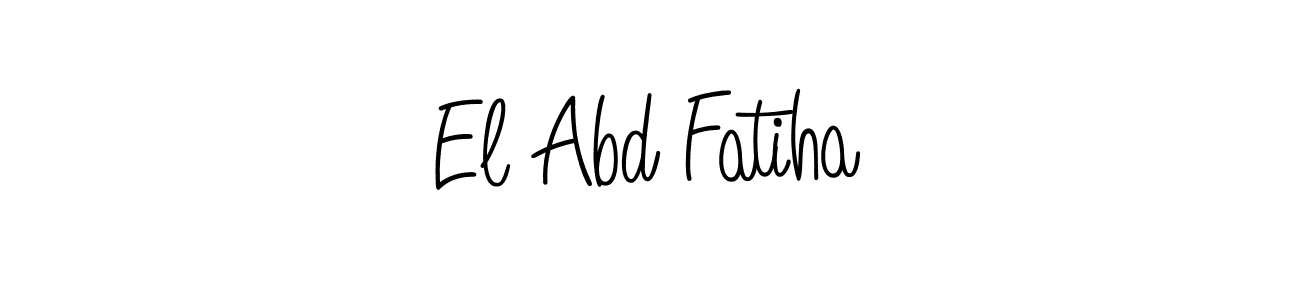This is the best signature style for the El Abd Fatiha name. Also you like these signature font (Angelique-Rose-font-FFP). Mix name signature. El Abd Fatiha signature style 5 images and pictures png