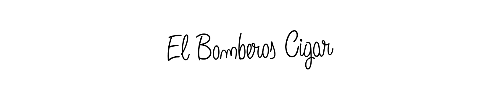 You should practise on your own different ways (Angelique-Rose-font-FFP) to write your name (El Bomberos Cigar) in signature. don't let someone else do it for you. El Bomberos Cigar signature style 5 images and pictures png