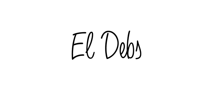 Make a short El Debs signature style. Manage your documents anywhere anytime using Angelique-Rose-font-FFP. Create and add eSignatures, submit forms, share and send files easily. El Debs signature style 5 images and pictures png