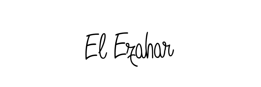 Make a beautiful signature design for name El Ezahar. Use this online signature maker to create a handwritten signature for free. El Ezahar signature style 5 images and pictures png