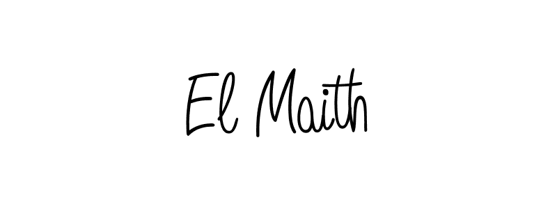 Make a beautiful signature design for name El Maith. With this signature (Angelique-Rose-font-FFP) style, you can create a handwritten signature for free. El Maith signature style 5 images and pictures png