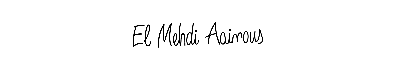 How to Draw El Mehdi Aainous signature style? Angelique-Rose-font-FFP is a latest design signature styles for name El Mehdi Aainous. El Mehdi Aainous signature style 5 images and pictures png