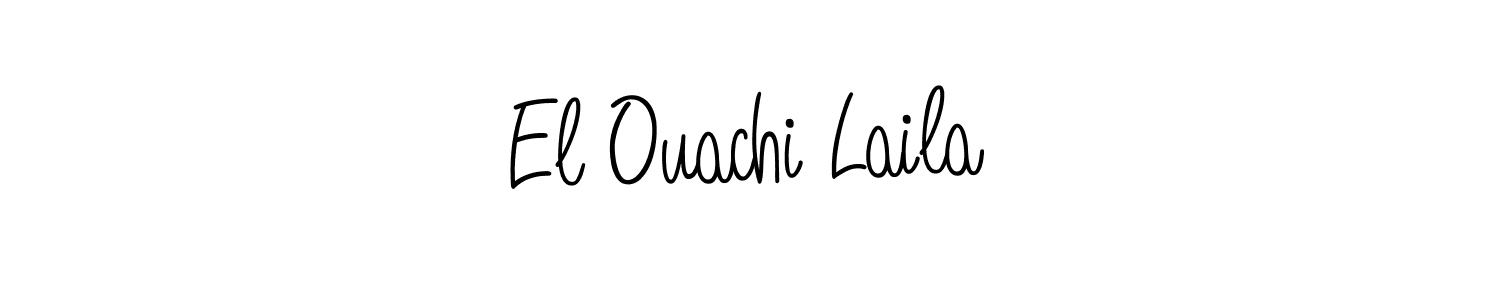 Best and Professional Signature Style for El Ouachi Laila. Angelique-Rose-font-FFP Best Signature Style Collection. El Ouachi Laila signature style 5 images and pictures png