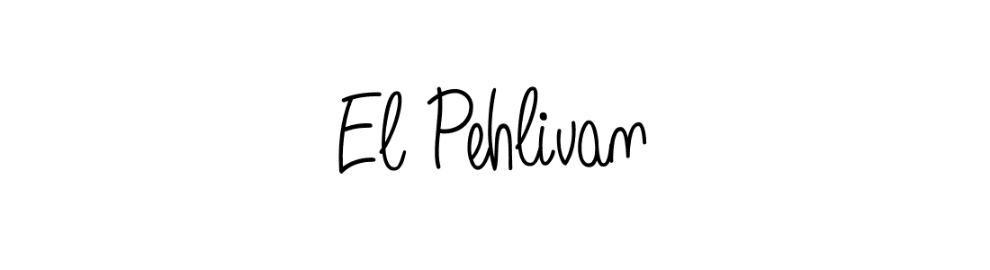 You should practise on your own different ways (Angelique-Rose-font-FFP) to write your name (El Pehlivan) in signature. don't let someone else do it for you. El Pehlivan signature style 5 images and pictures png