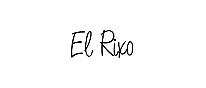 El Rixo stylish signature style. Best Handwritten Sign (Angelique-Rose-font-FFP) for my name. Handwritten Signature Collection Ideas for my name El Rixo. El Rixo signature style 5 images and pictures png