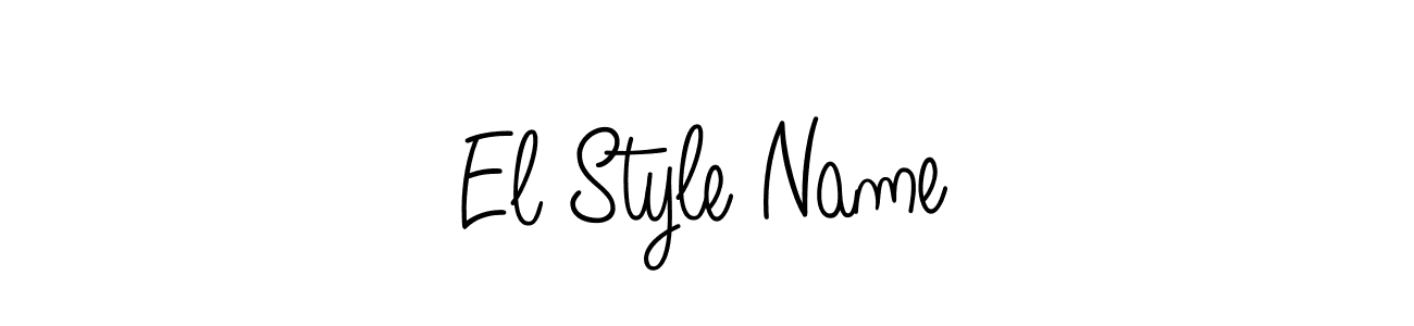 El Style Name stylish signature style. Best Handwritten Sign (Angelique-Rose-font-FFP) for my name. Handwritten Signature Collection Ideas for my name El Style Name. El Style Name signature style 5 images and pictures png