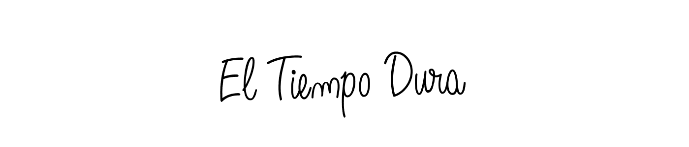 if you are searching for the best signature style for your name El Tiempo Dura. so please give up your signature search. here we have designed multiple signature styles  using Angelique-Rose-font-FFP. El Tiempo Dura signature style 5 images and pictures png