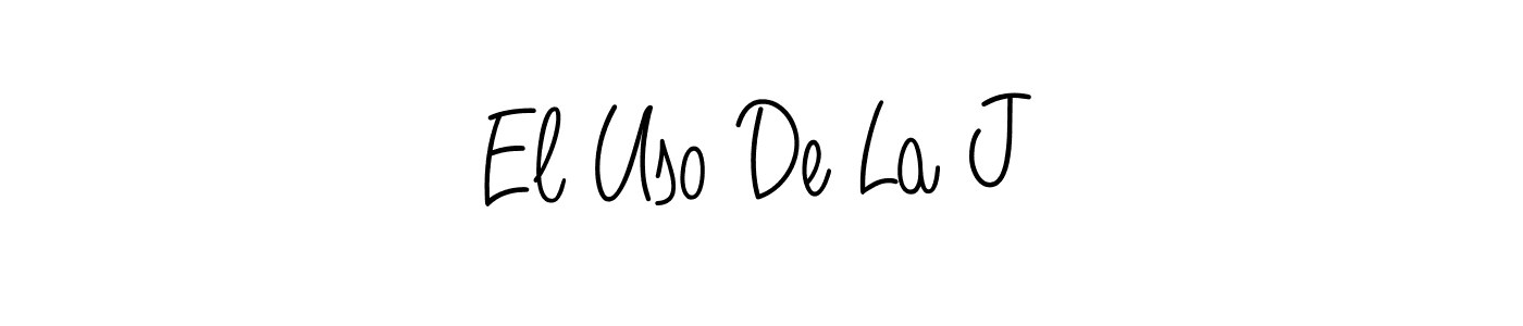 Use a signature maker to create a handwritten signature online. With this signature software, you can design (Angelique-Rose-font-FFP) your own signature for name El Uso De La J. El Uso De La J signature style 5 images and pictures png