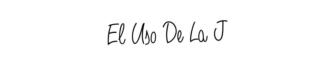 Use a signature maker to create a handwritten signature online. With this signature software, you can design (Angelique-Rose-font-FFP) your own signature for name El Uso De La J. El Uso De La J signature style 5 images and pictures png