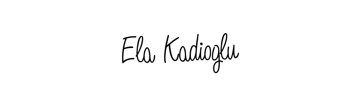 How to make Ela Kadioglu signature? Angelique-Rose-font-FFP is a professional autograph style. Create handwritten signature for Ela Kadioglu name. Ela Kadioglu signature style 5 images and pictures png