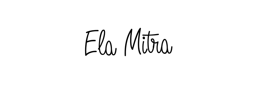 Design your own signature with our free online signature maker. With this signature software, you can create a handwritten (Angelique-Rose-font-FFP) signature for name Ela Mitra. Ela Mitra signature style 5 images and pictures png