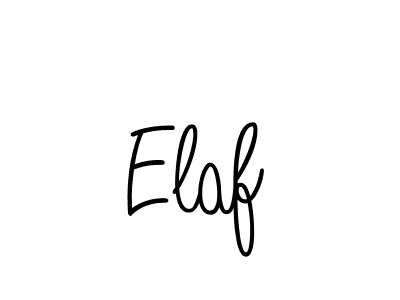 You should practise on your own different ways (Angelique-Rose-font-FFP) to write your name (Elaf) in signature. don't let someone else do it for you. Elaf signature style 5 images and pictures png