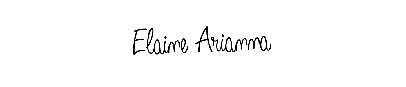 Make a beautiful signature design for name Elaine Arianna. Use this online signature maker to create a handwritten signature for free. Elaine Arianna signature style 5 images and pictures png