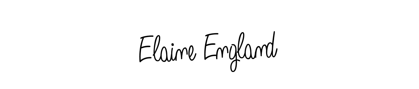 Also You can easily find your signature by using the search form. We will create Elaine England name handwritten signature images for you free of cost using Angelique-Rose-font-FFP sign style. Elaine England signature style 5 images and pictures png