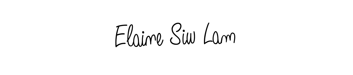 Angelique-Rose-font-FFP is a professional signature style that is perfect for those who want to add a touch of class to their signature. It is also a great choice for those who want to make their signature more unique. Get Elaine Siw Lam name to fancy signature for free. Elaine Siw Lam signature style 5 images and pictures png
