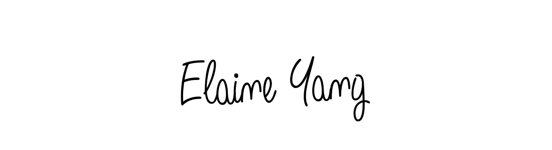 Once you've used our free online signature maker to create your best signature Angelique-Rose-font-FFP style, it's time to enjoy all of the benefits that Elaine Yang name signing documents. Elaine Yang signature style 5 images and pictures png