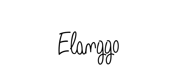 Elanggo stylish signature style. Best Handwritten Sign (Angelique-Rose-font-FFP) for my name. Handwritten Signature Collection Ideas for my name Elanggo. Elanggo signature style 5 images and pictures png