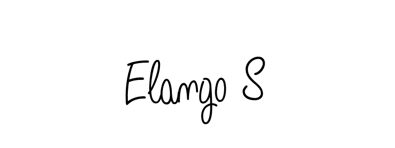 if you are searching for the best signature style for your name Elango S. so please give up your signature search. here we have designed multiple signature styles  using Angelique-Rose-font-FFP. Elango S signature style 5 images and pictures png