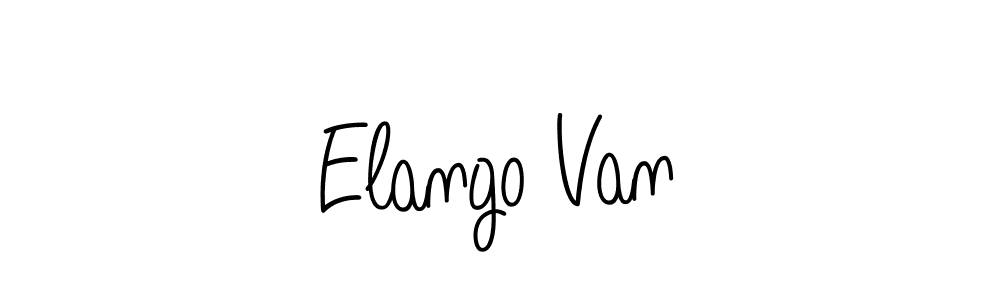 Make a beautiful signature design for name Elango Van. With this signature (Angelique-Rose-font-FFP) style, you can create a handwritten signature for free. Elango Van signature style 5 images and pictures png