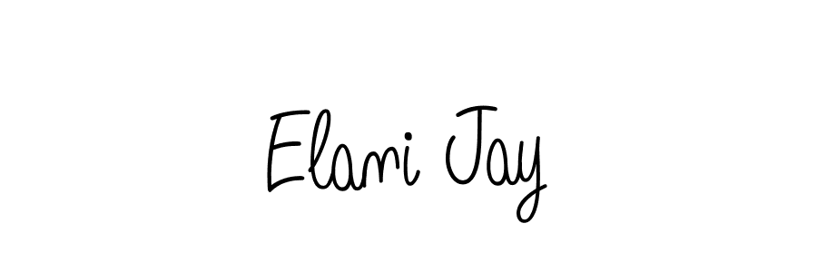 How to make Elani Jay signature? Angelique-Rose-font-FFP is a professional autograph style. Create handwritten signature for Elani Jay name. Elani Jay signature style 5 images and pictures png