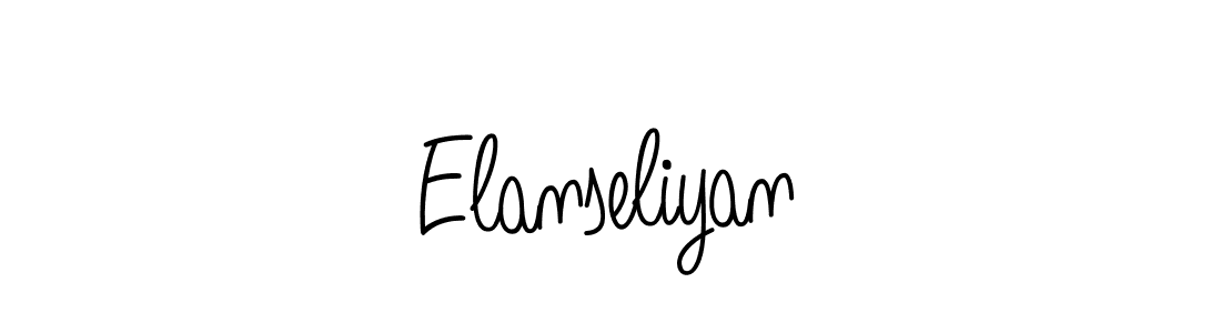 You should practise on your own different ways (Angelique-Rose-font-FFP) to write your name (Elanseliyan) in signature. don't let someone else do it for you. Elanseliyan signature style 5 images and pictures png