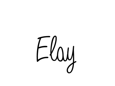 Make a beautiful signature design for name Elay. With this signature (Angelique-Rose-font-FFP) style, you can create a handwritten signature for free. Elay signature style 5 images and pictures png