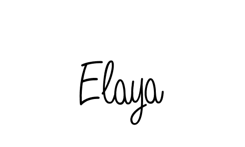 Create a beautiful signature design for name Elaya. With this signature (Angelique-Rose-font-FFP) fonts, you can make a handwritten signature for free. Elaya signature style 5 images and pictures png