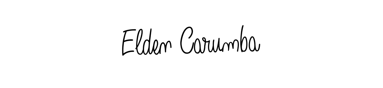 How to make Elden Carumba name signature. Use Angelique-Rose-font-FFP style for creating short signs online. This is the latest handwritten sign. Elden Carumba signature style 5 images and pictures png