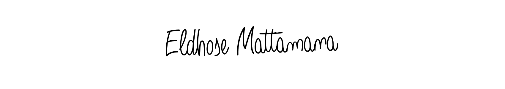 Make a short Eldhose Mattamana signature style. Manage your documents anywhere anytime using Angelique-Rose-font-FFP. Create and add eSignatures, submit forms, share and send files easily. Eldhose Mattamana signature style 5 images and pictures png