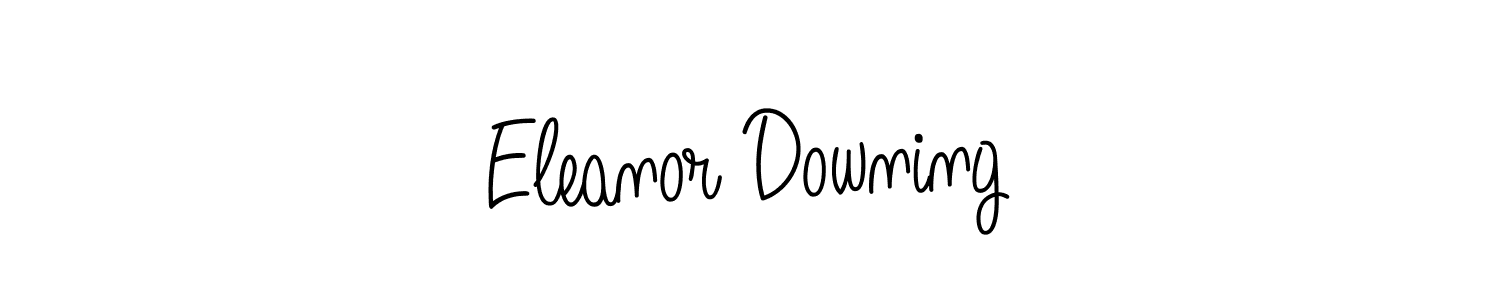You should practise on your own different ways (Angelique-Rose-font-FFP) to write your name (Eleanor Downing) in signature. don't let someone else do it for you. Eleanor Downing signature style 5 images and pictures png