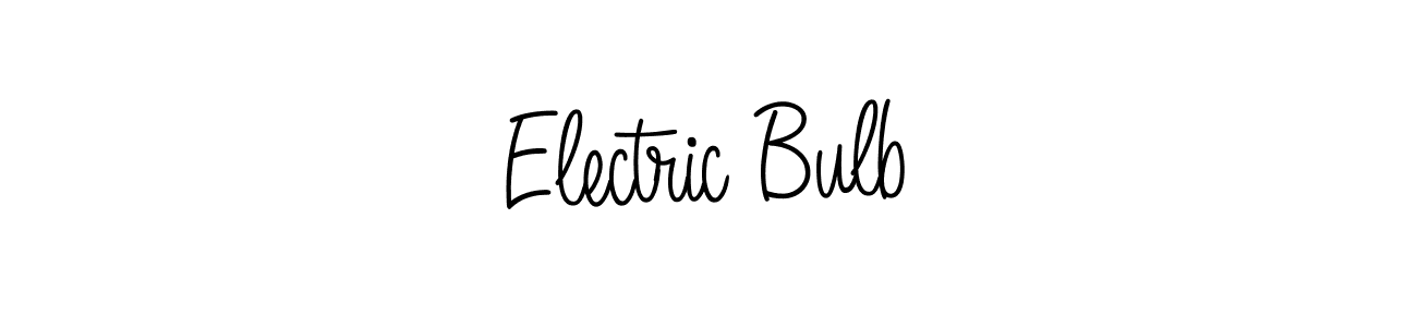 Electric Bulb stylish signature style. Best Handwritten Sign (Angelique-Rose-font-FFP) for my name. Handwritten Signature Collection Ideas for my name Electric Bulb. Electric Bulb signature style 5 images and pictures png