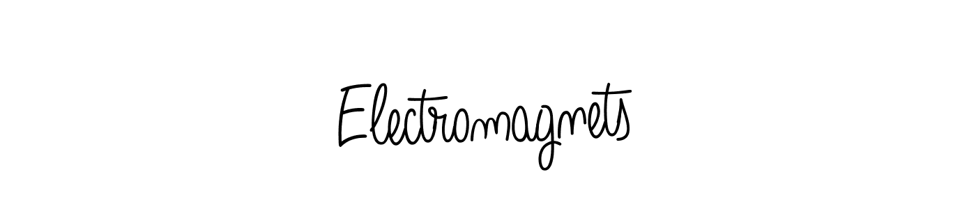 Design your own signature with our free online signature maker. With this signature software, you can create a handwritten (Angelique-Rose-font-FFP) signature for name Electromagnets. Electromagnets signature style 5 images and pictures png