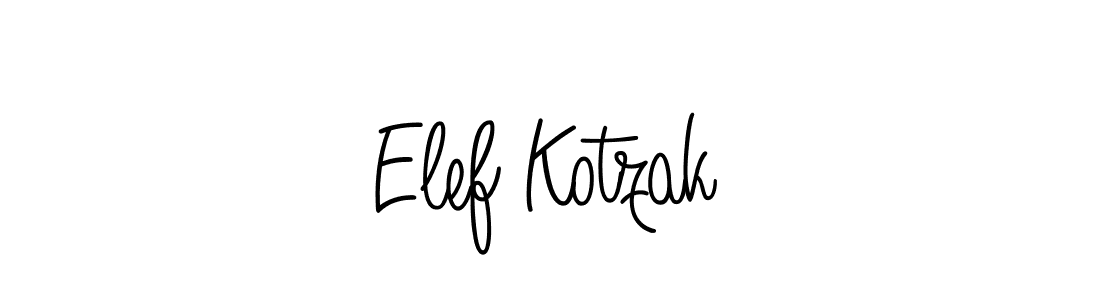 You should practise on your own different ways (Angelique-Rose-font-FFP) to write your name (Elef Kotzak) in signature. don't let someone else do it for you. Elef Kotzak signature style 5 images and pictures png