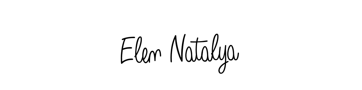 if you are searching for the best signature style for your name Elen Natalya. so please give up your signature search. here we have designed multiple signature styles  using Angelique-Rose-font-FFP. Elen Natalya signature style 5 images and pictures png