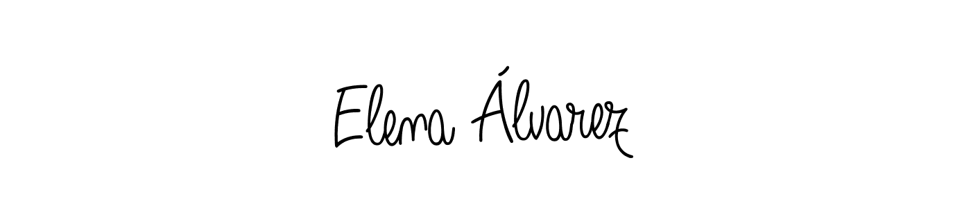 Design your own signature with our free online signature maker. With this signature software, you can create a handwritten (Angelique-Rose-font-FFP) signature for name Elena Álvarez. Elena Álvarez signature style 5 images and pictures png