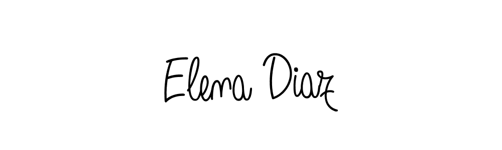 The best way (Angelique-Rose-font-FFP) to make a short signature is to pick only two or three words in your name. The name Elena Diaz include a total of six letters. For converting this name. Elena Diaz signature style 5 images and pictures png