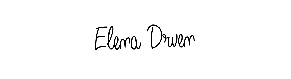 The best way (Angelique-Rose-font-FFP) to make a short signature is to pick only two or three words in your name. The name Elena Drven include a total of six letters. For converting this name. Elena Drven signature style 5 images and pictures png