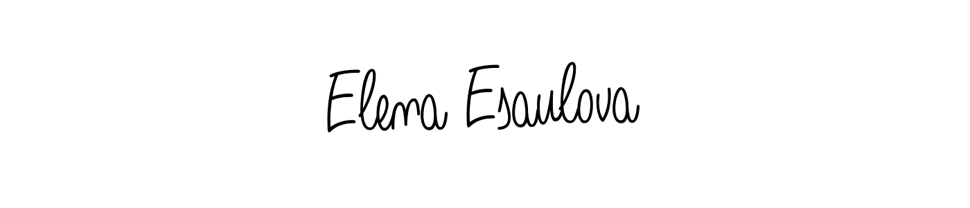 How to Draw Elena Esaulova signature style? Angelique-Rose-font-FFP is a latest design signature styles for name Elena Esaulova. Elena Esaulova signature style 5 images and pictures png