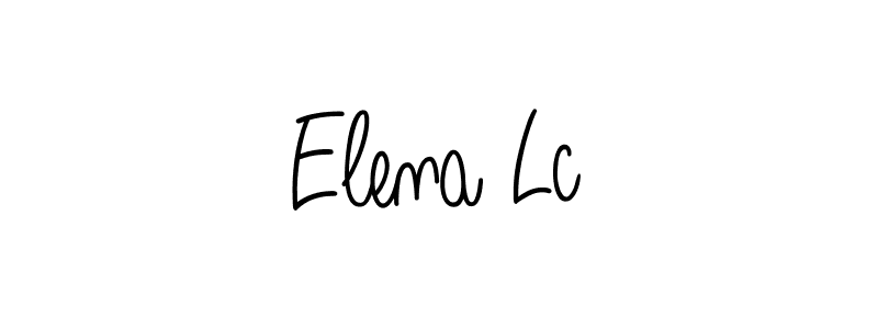 How to Draw Elena Lc signature style? Angelique-Rose-font-FFP is a latest design signature styles for name Elena Lc. Elena Lc signature style 5 images and pictures png