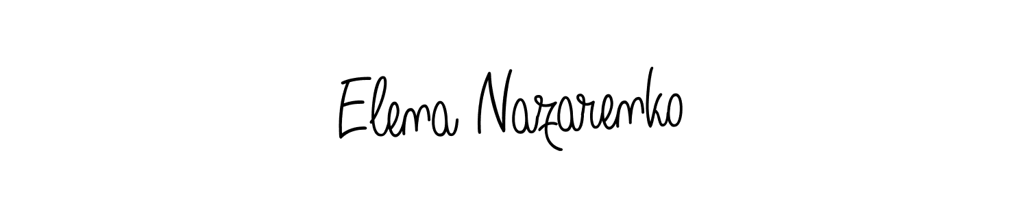 The best way (Angelique-Rose-font-FFP) to make a short signature is to pick only two or three words in your name. The name Elena Nazarenko include a total of six letters. For converting this name. Elena Nazarenko signature style 5 images and pictures png