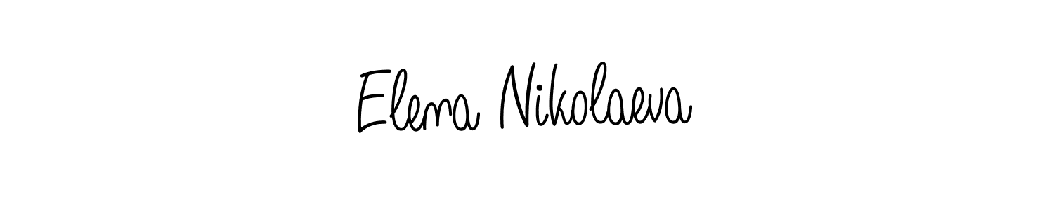 Design your own signature with our free online signature maker. With this signature software, you can create a handwritten (Angelique-Rose-font-FFP) signature for name Elena Nikolaeva. Elena Nikolaeva signature style 5 images and pictures png