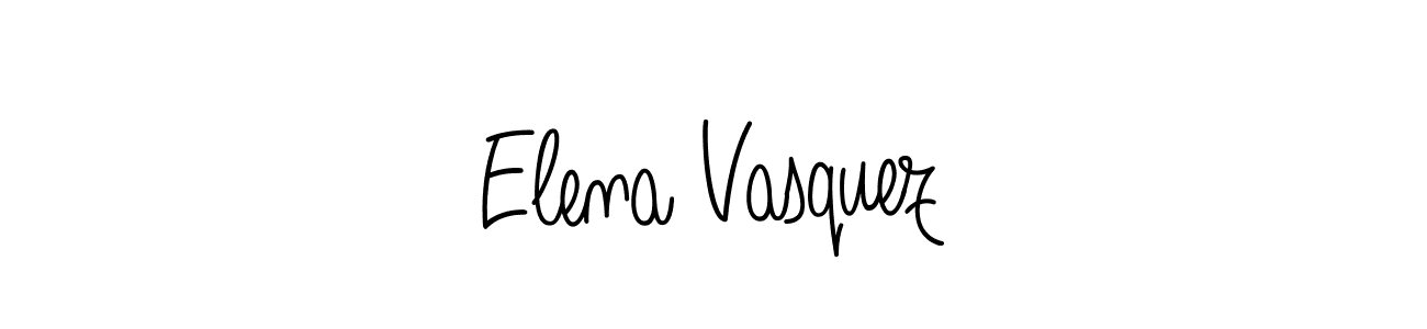 Angelique-Rose-font-FFP is a professional signature style that is perfect for those who want to add a touch of class to their signature. It is also a great choice for those who want to make their signature more unique. Get Elena Vasquez name to fancy signature for free. Elena Vasquez signature style 5 images and pictures png